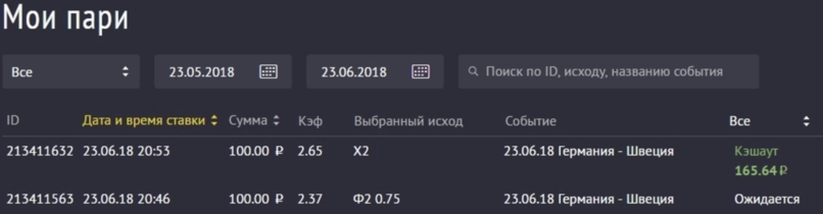 Кэшаут в букмекерской конторе 888.ru