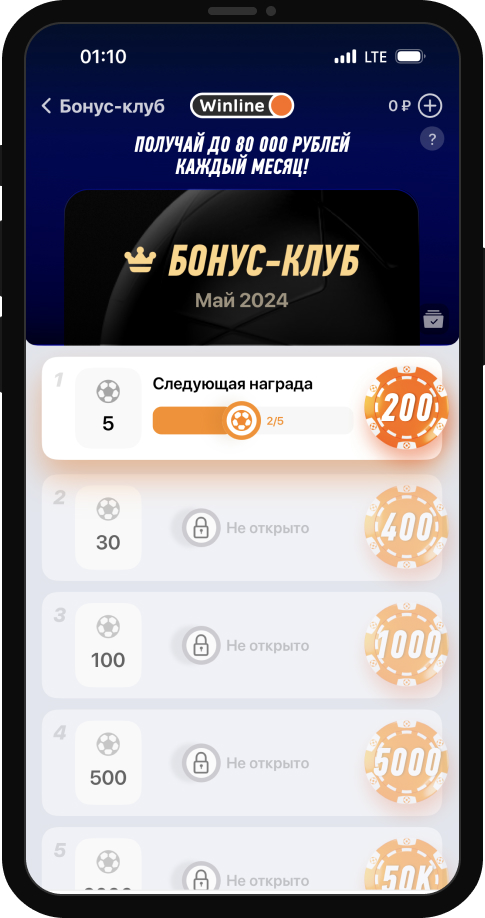 Фрибет Winline: за ставки по программе лояльности