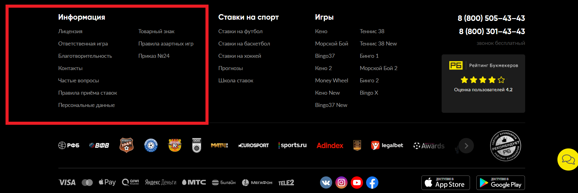 Информация БК BetBoom