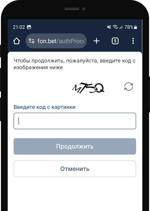 Введите капчу