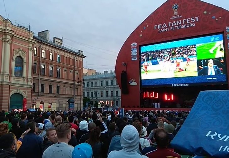 Фан-зона чемпионата мира 2018 года в Санкт-Петербурге