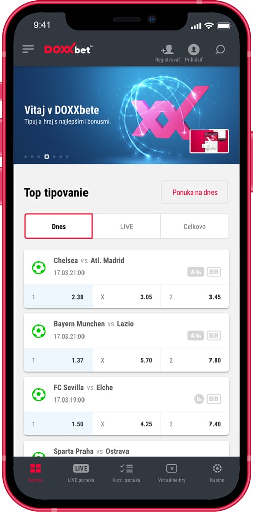 Приложение Doxxbet для Андроид