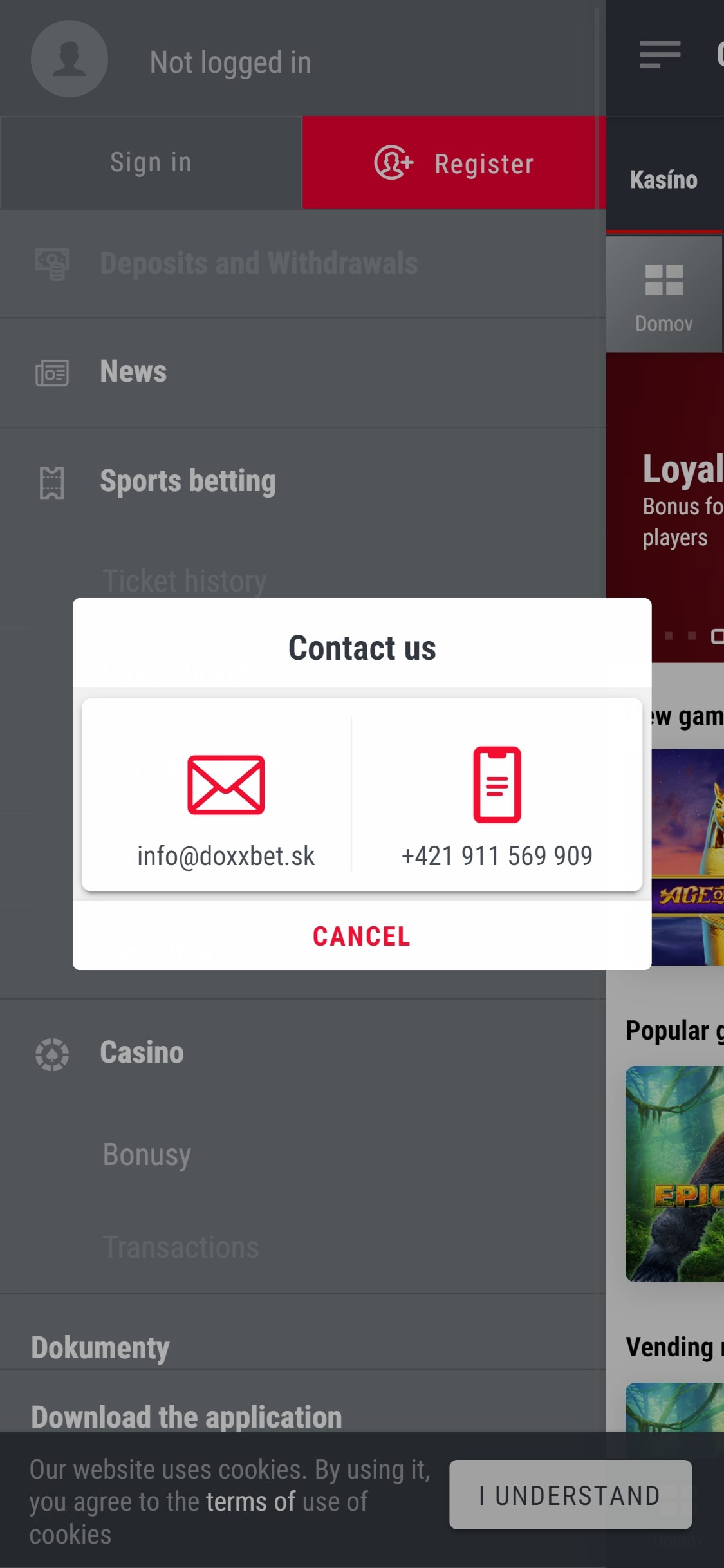 Doxxbet для Android