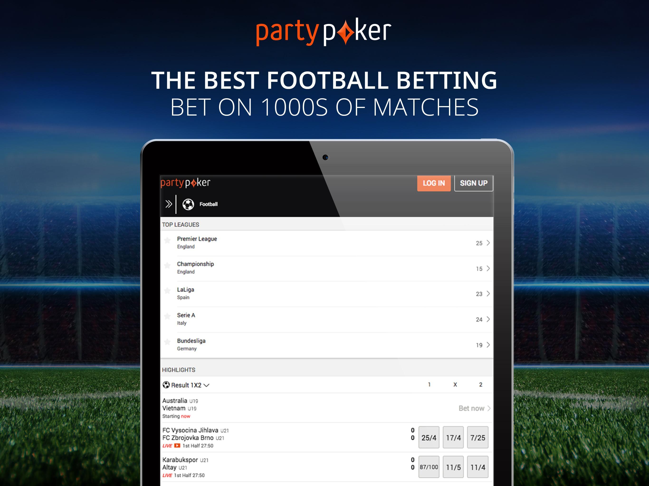 Приложение Party Poker для Андроид