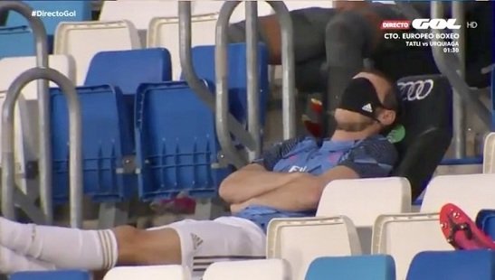 Так Гарет Бэйл выглядел прямо во время матча