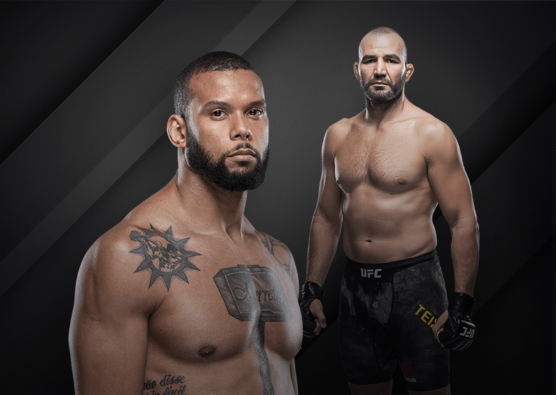 Тиагу Сантус vs Гловер Тейшейра: котировки букмекеров на главный бой UFC Fight Night 177
