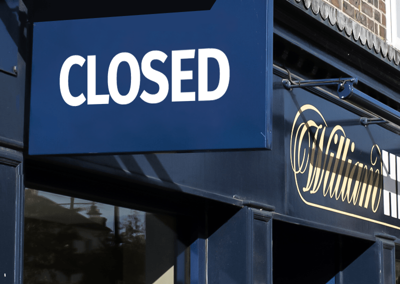 БК William Hill закроет 119 ППС после снижения выручки в первом квартале