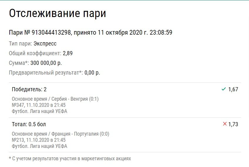 Игрок на ставках потерял 300 тысяч рублей из-за неточности Роналду и промаха Феликса