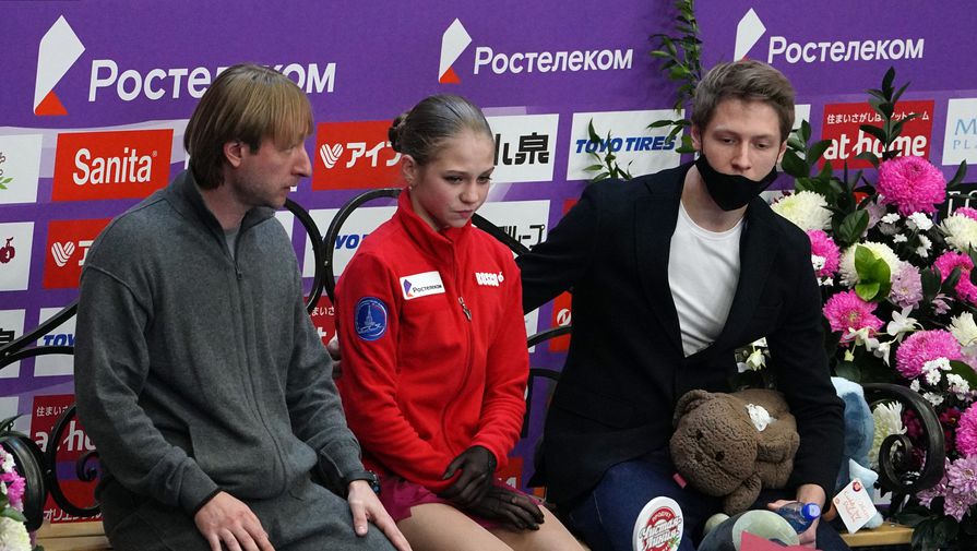 Евгений Плющенко и Александра Трусова