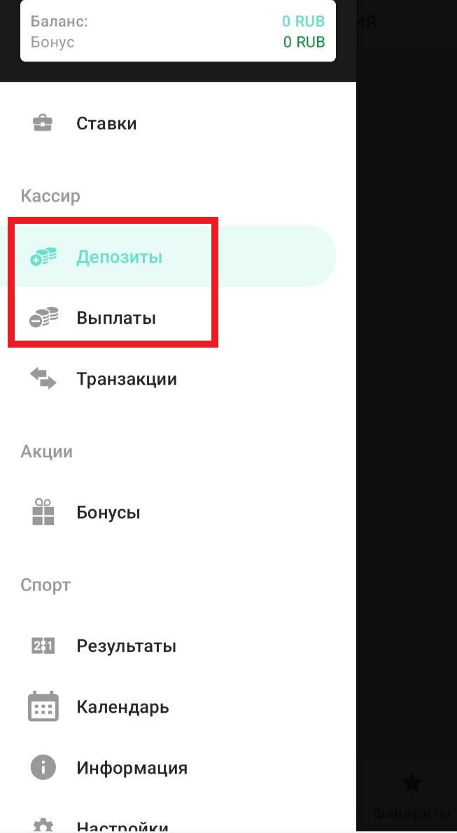 Пополнение и вывод Иванбет