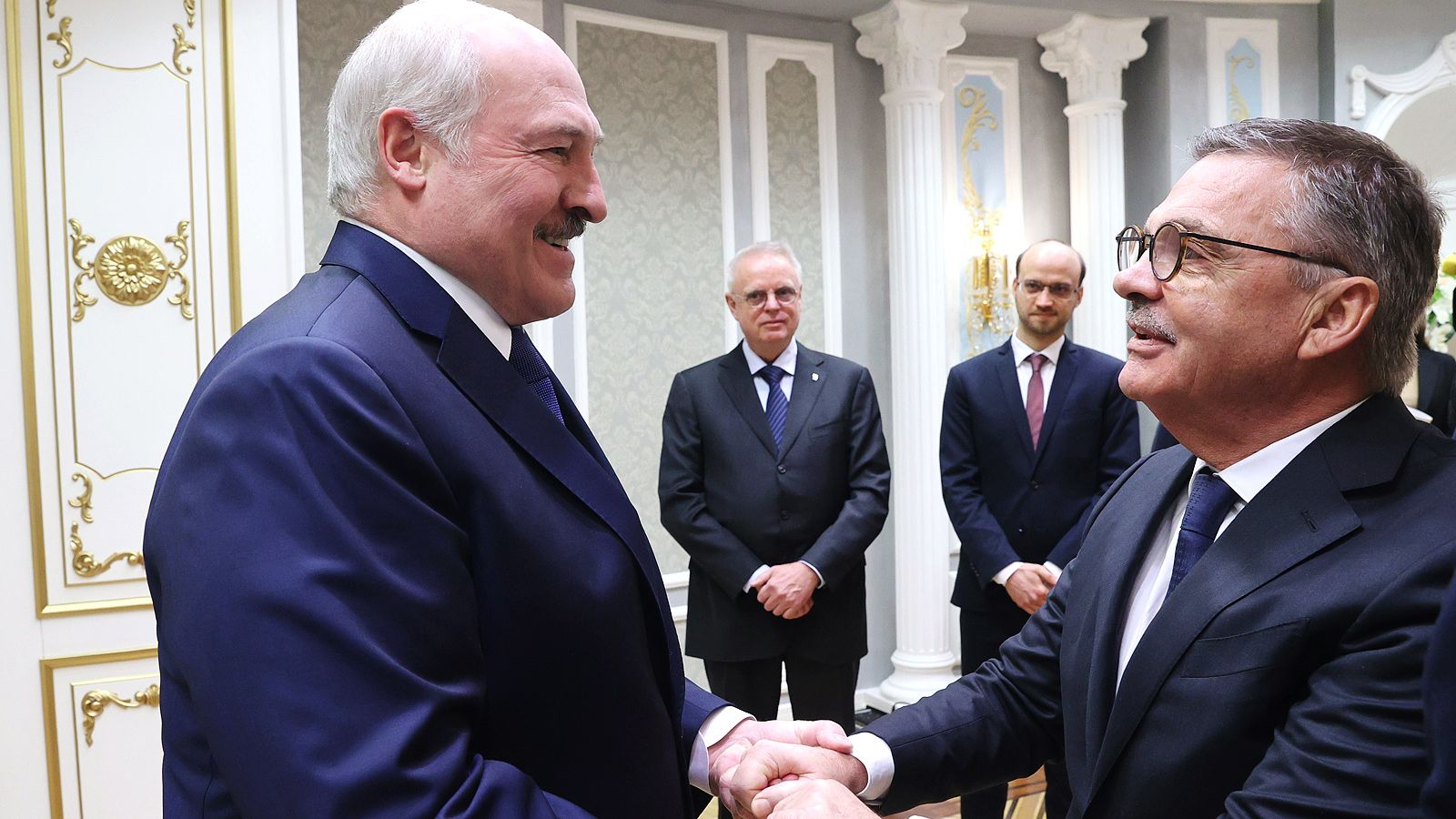 Александр Лукашенко и Рене Фазель