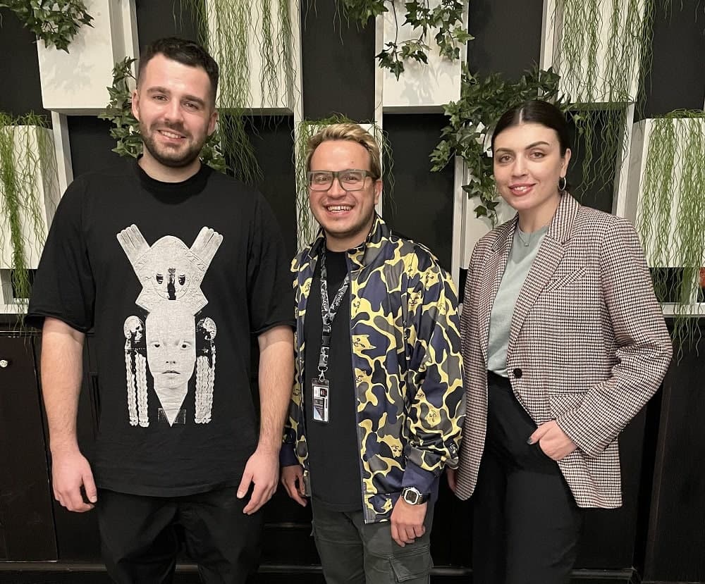 Вадим Керимов (Head of Sales Winstrike Agency), Петр Кипа (CMO BetBoom), Лина Комкова (CEO Winstrike Agency)