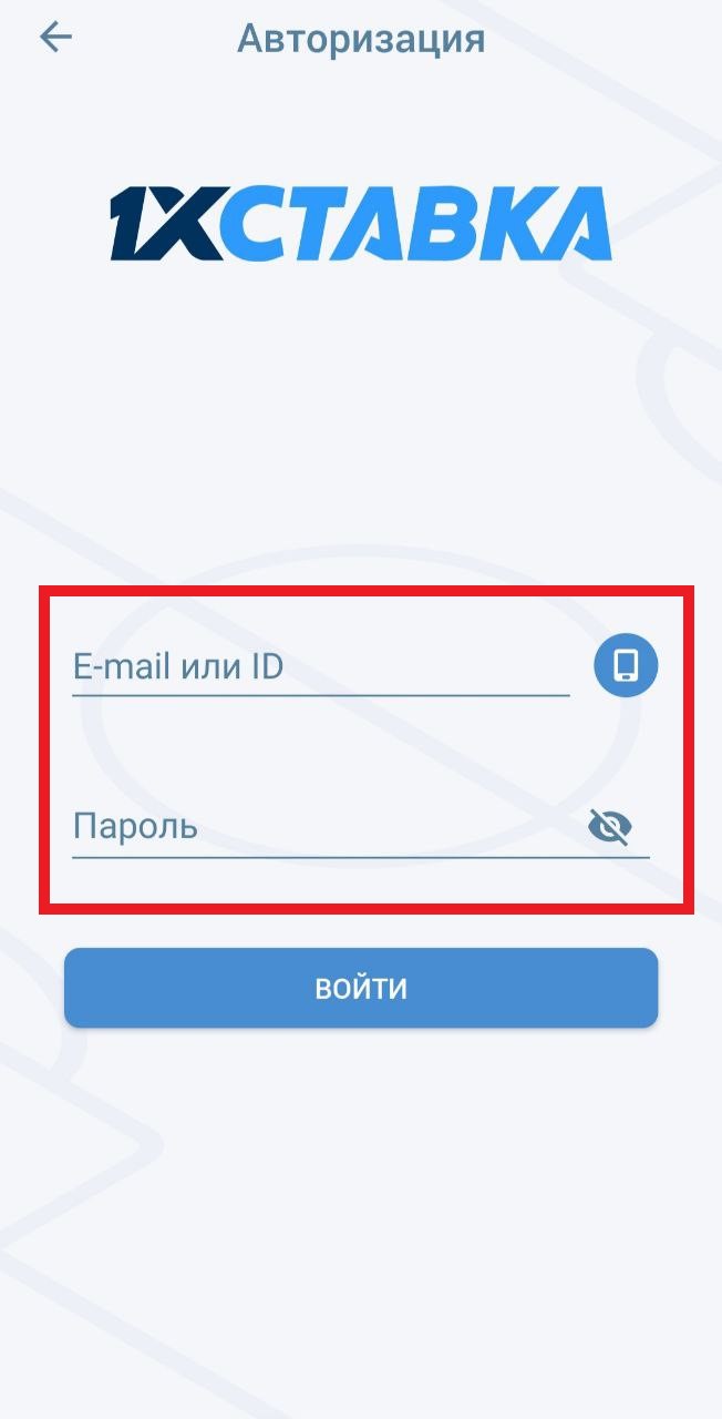 Выберите пункт "Авторизация"