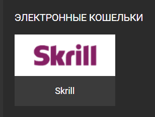 Выбор платежной системы Skrill для вывода средств из БК Фан Спорт