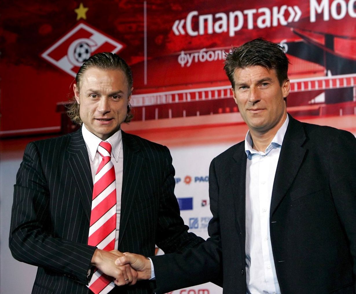 2008 год. Генеральный директор «Спартака» Валерий Карпин и новый главный тренер красно-белых Микаэль Лаудруп