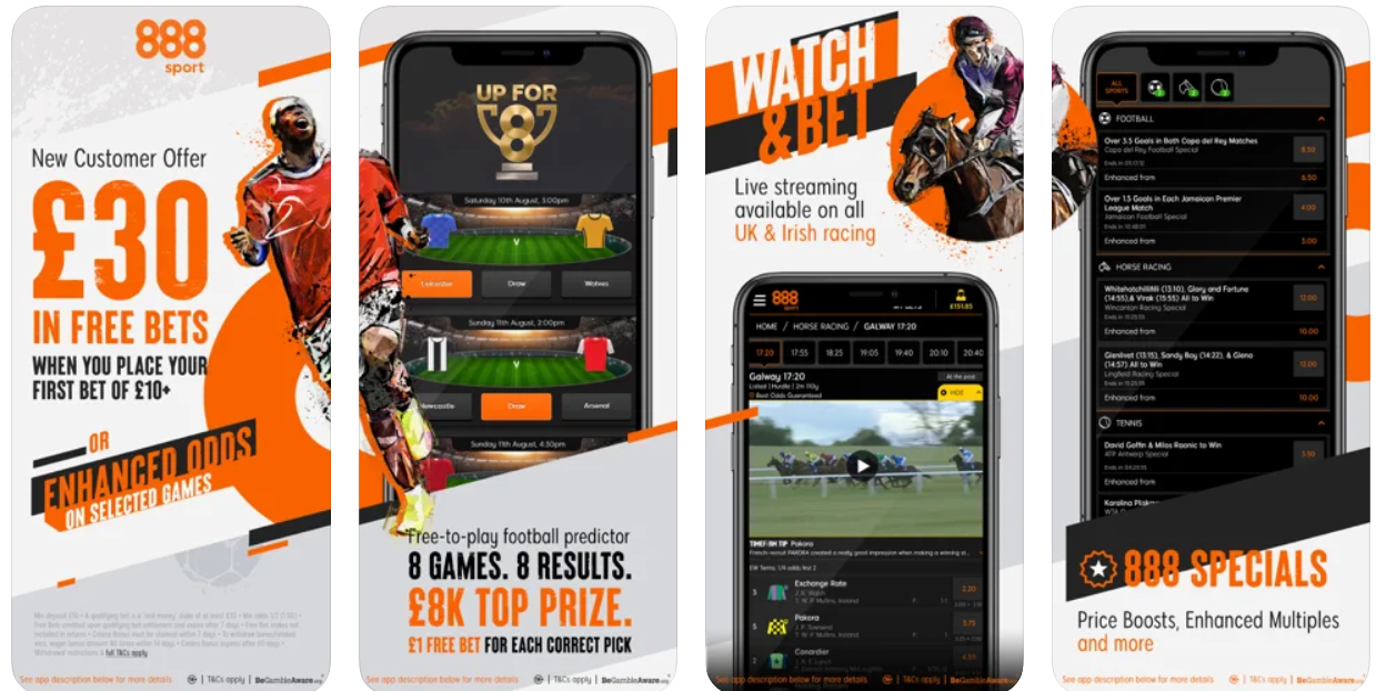 Баннер мобильного приложения 888Sport для iOS