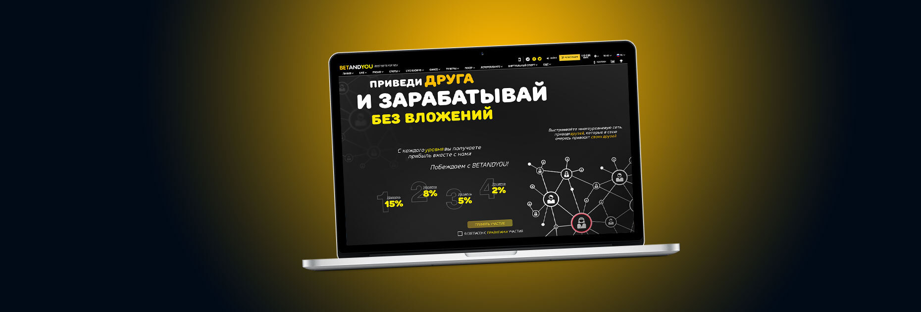 Акция «Приведи друга» от БК Betandyou