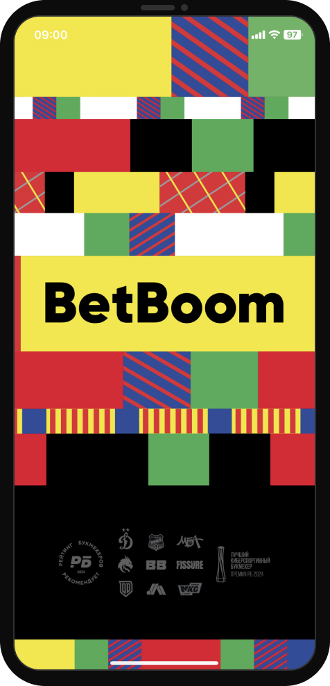 Начальный экран мобильного приложения БК BetBoom