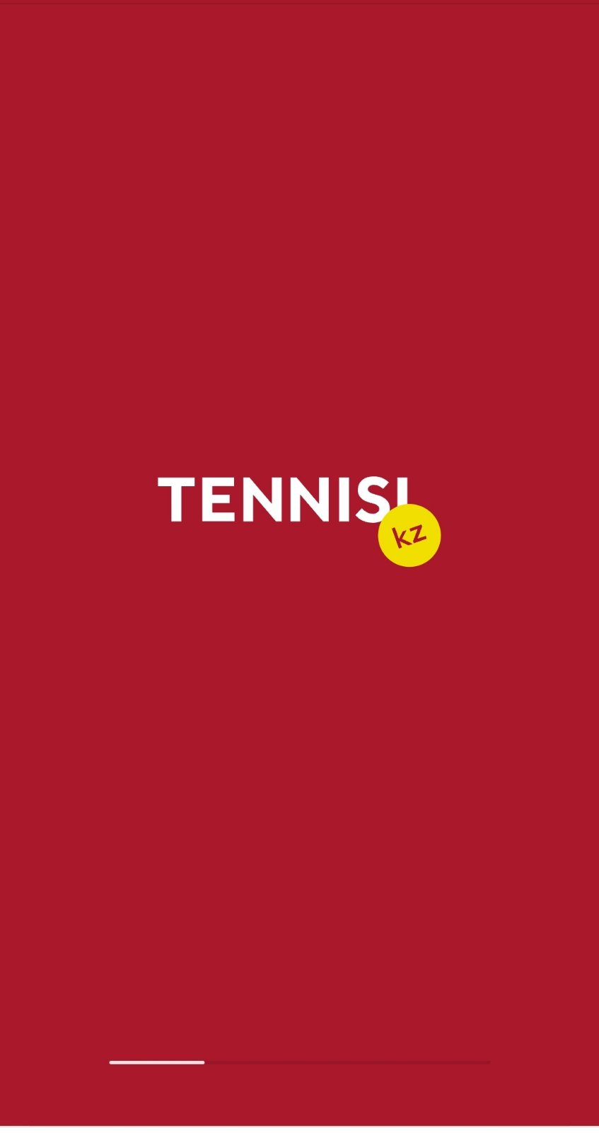 Заглавный экран приложения БК Tennisi.kz для Андроид
