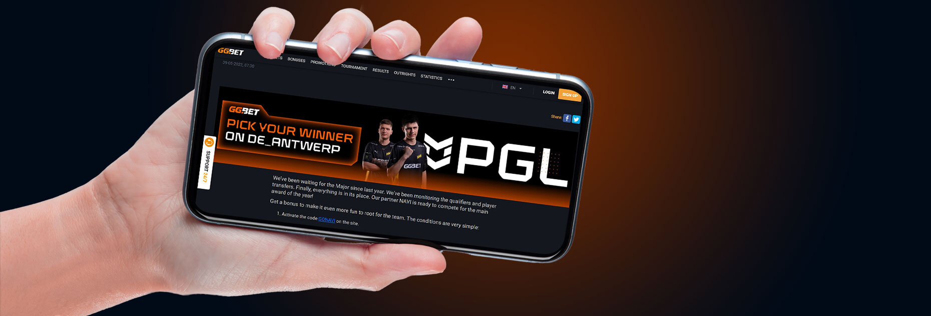 Фрибет 15 EUR по промокоду GONAVI от БК GGbet