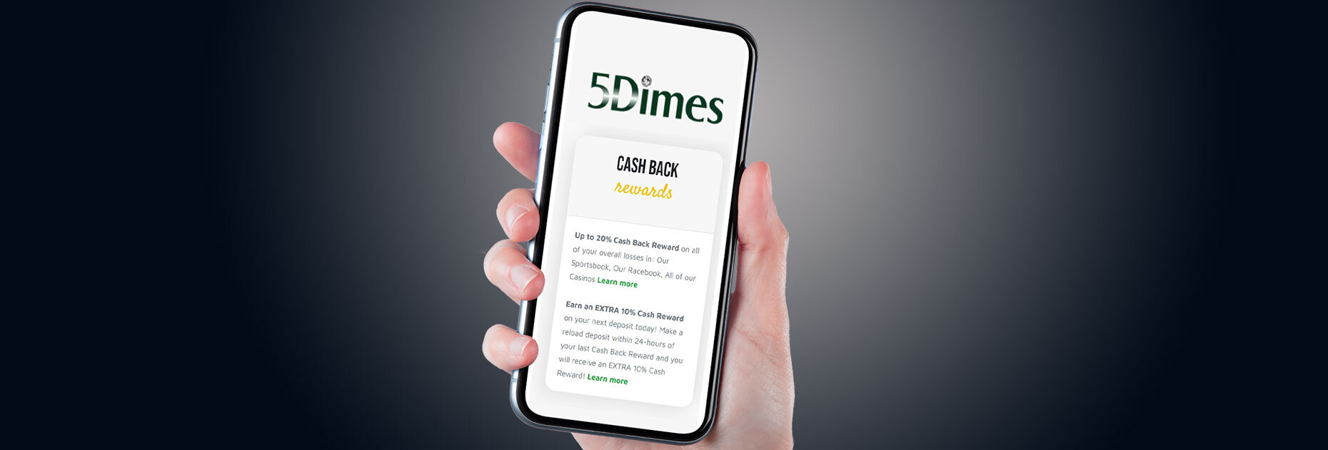 Кэшбэк 10% за депозит от БК 5Dimes
