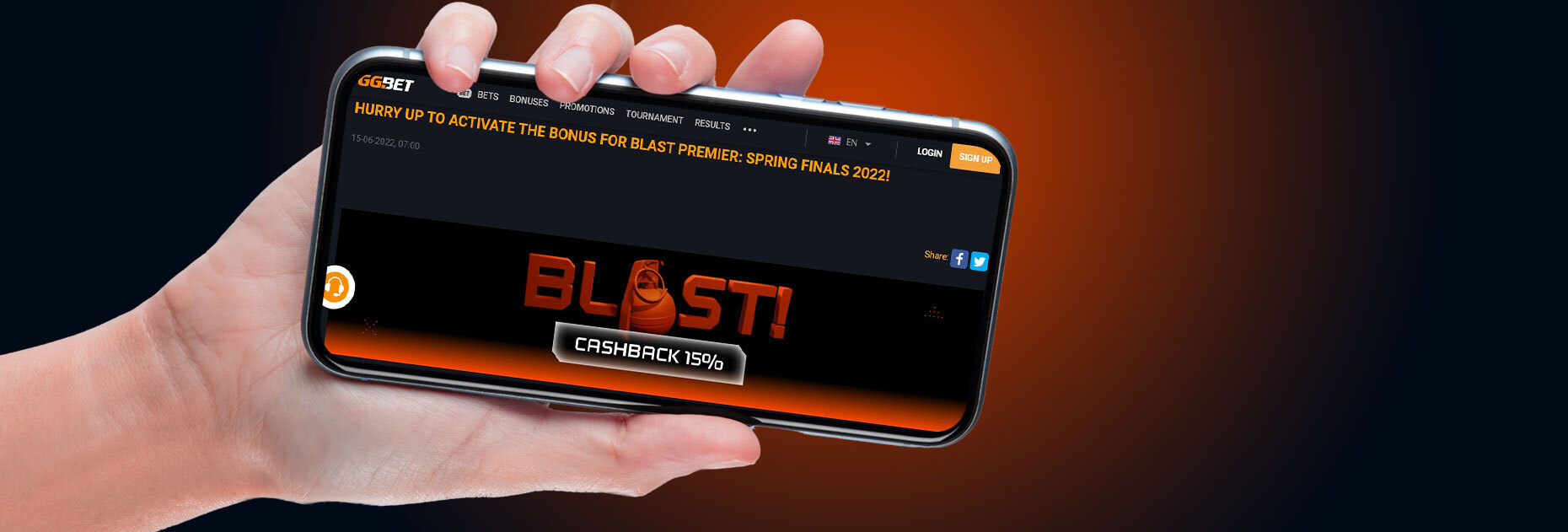 Кэшбэк 15% за ставки на BLAST PREMIER от БК GGbet