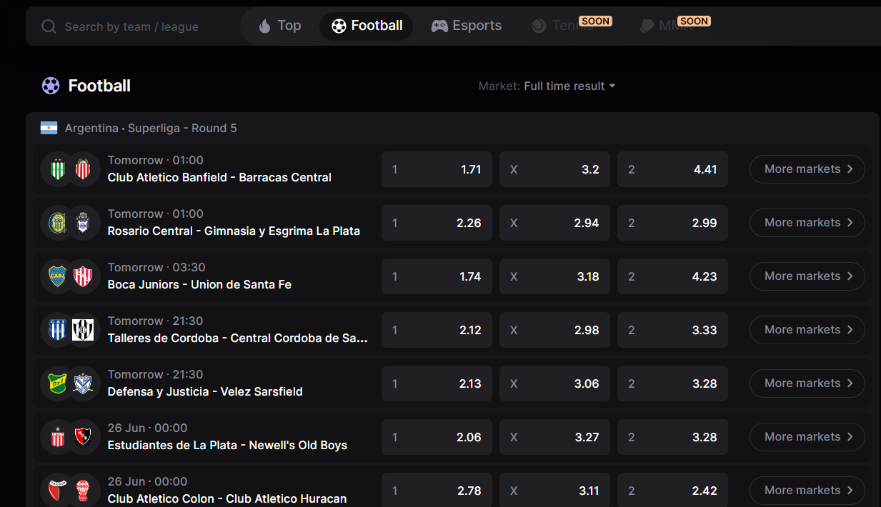 Футбольные события на сайте bookmaker.xyz