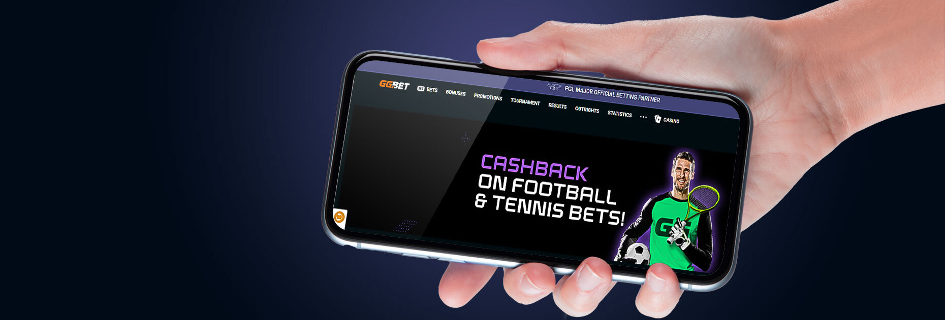 Кэшбэк 20% на футбол и теннис от БК GGbet