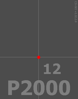 Картина спрея P2000 без контроля
