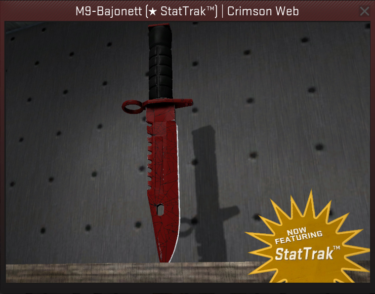 M9 Bayonet Crimson Web
