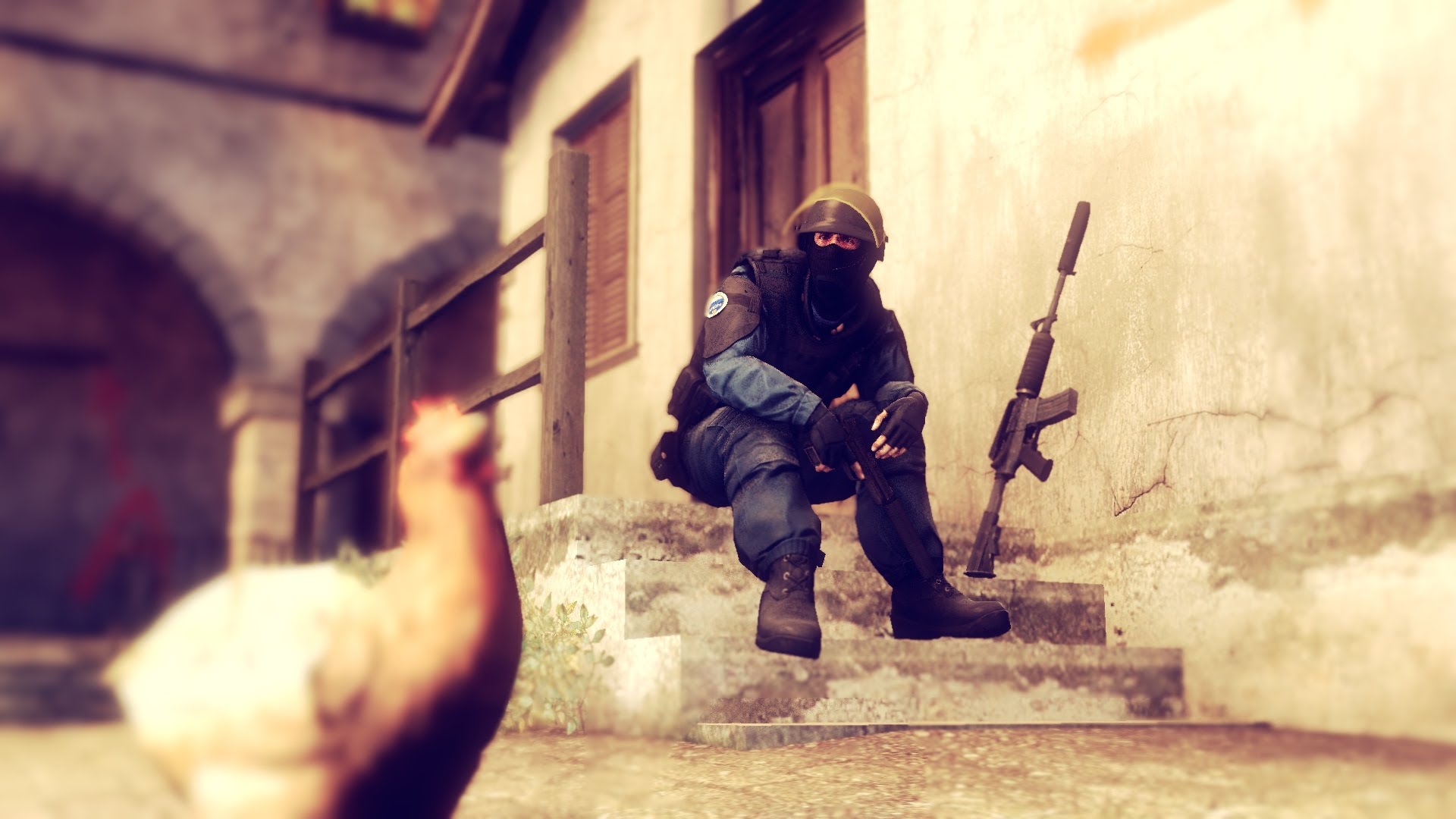 Контр-террорист_скучает_с_курицей_-_CS_GO__Обои_1920x1080