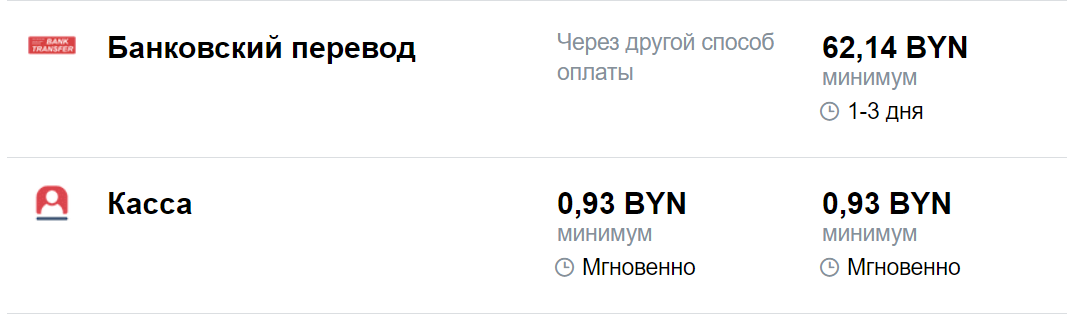 Доступные способы вывода денег на сайте БК Marathonbet Беларусь