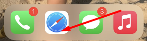 Открыть браузер Safari