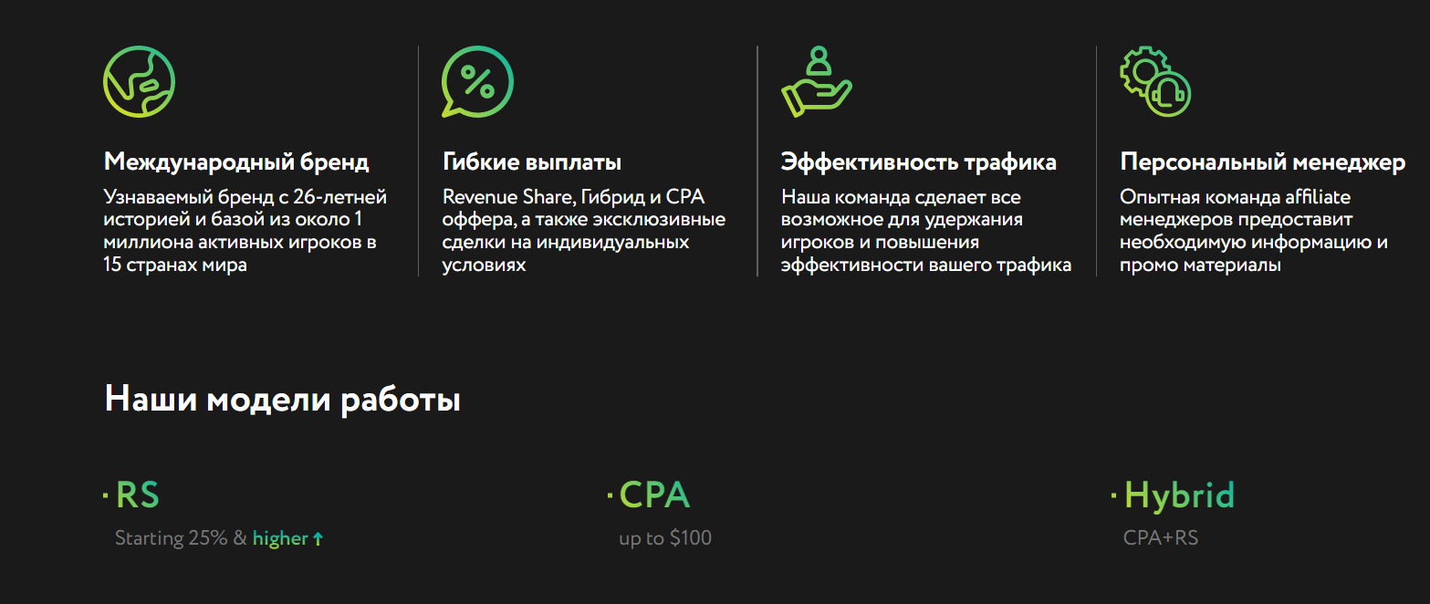 Партнерская программа на сайте БК Parimatch tj