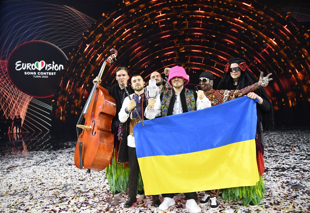 Победители «Евровидения-2022» Kalush Orchestra из Украины (фото: Giorgio Perottino/Getty Images)