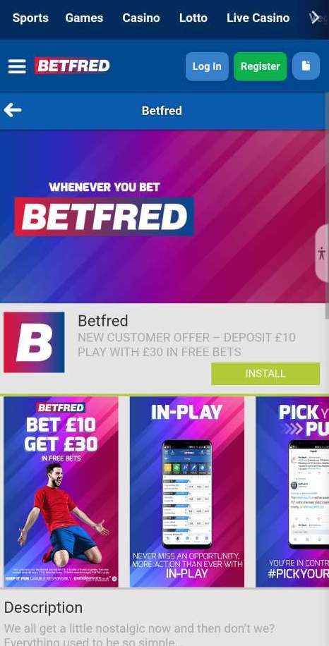 Мобильная версия официального сайта БК Betfred
