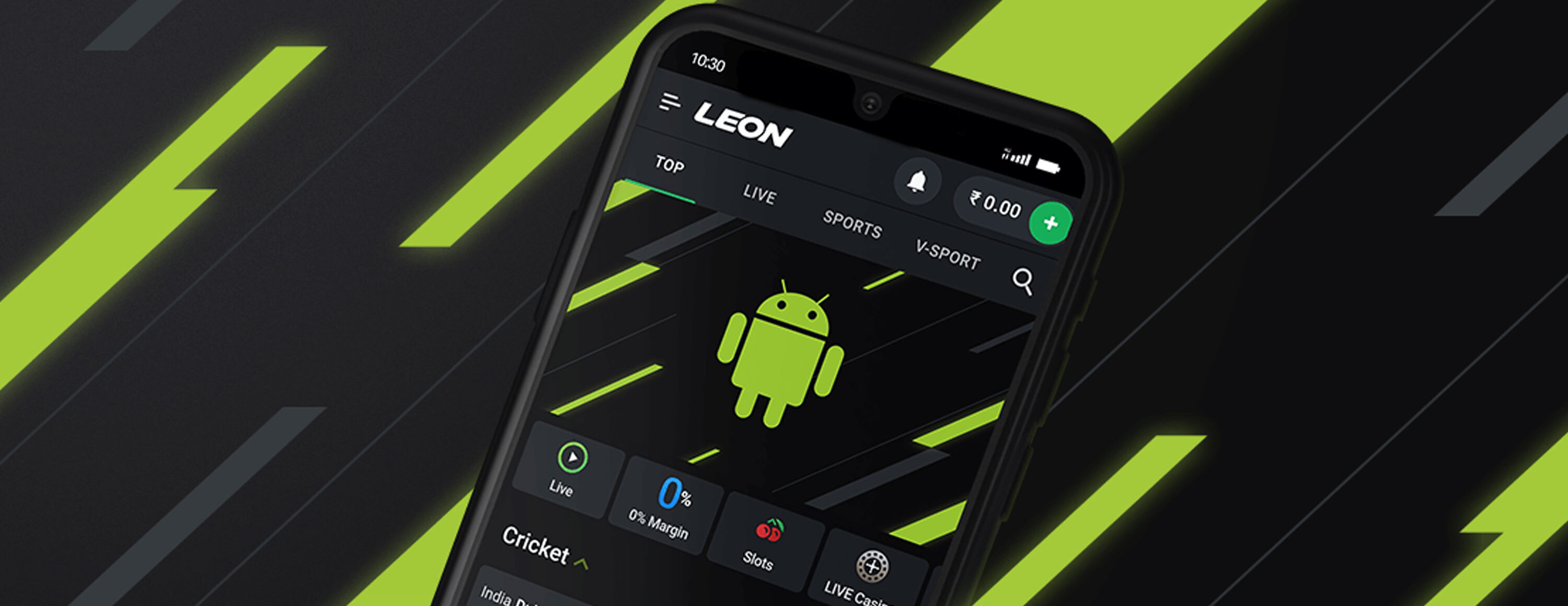 Бонус в Андроид приложении от БК Leonbets
