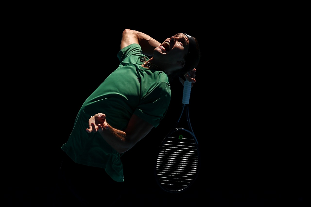 Александр Зверев на Australian Open-2024 (фото: Graham Denholm/Getty Images)