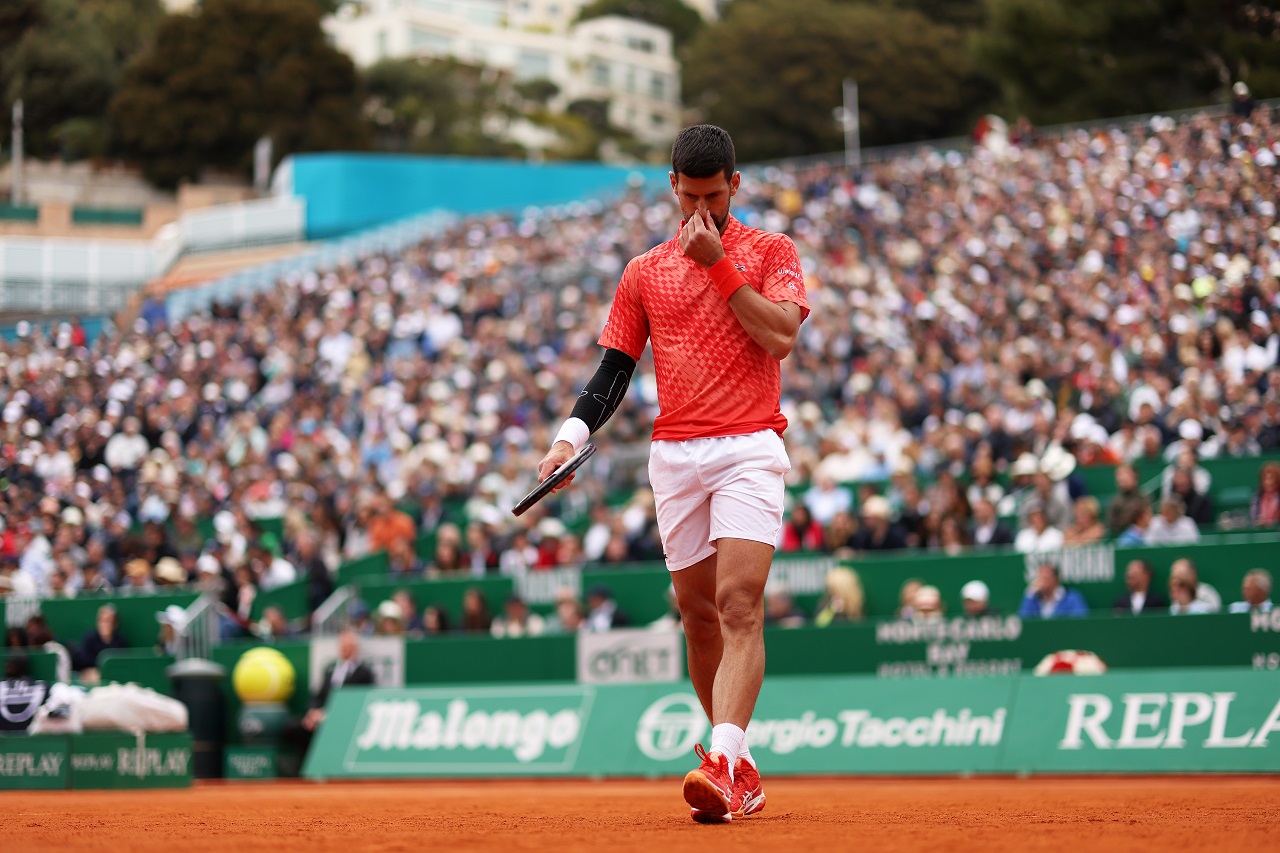 Новак Джокович на «Мастерсе» в Монте-Карло (фото: Clive Brunskill/Getty Images)