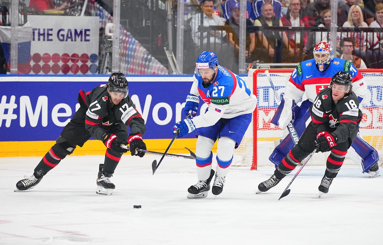 Канада – Словакия на ЧМ-2024 (фото: твиттер @HockeyCanada)