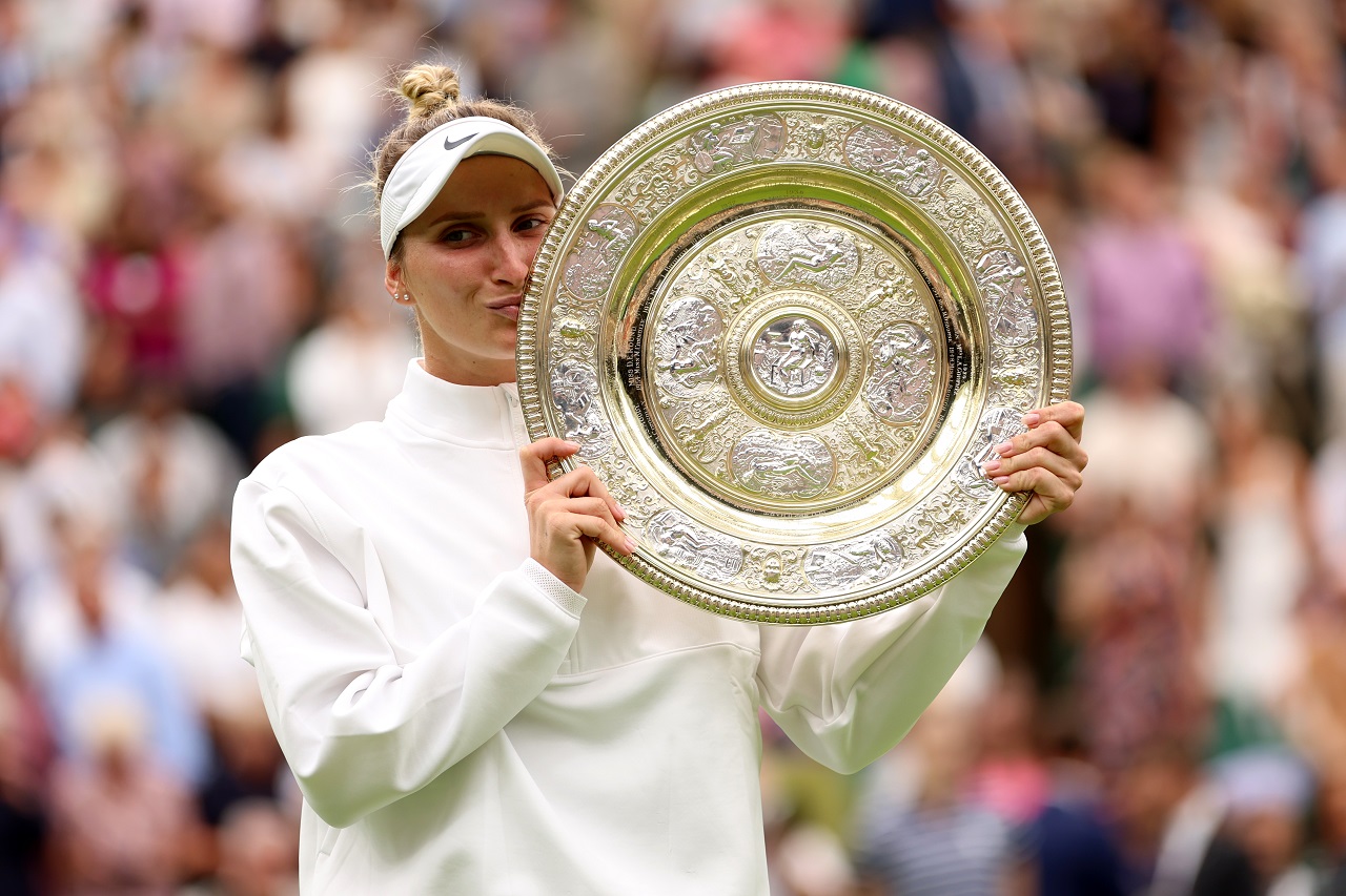 Маркета Вондроушова, Уимблдон-2023 (фото: Clive Brunskill/Getty Images)