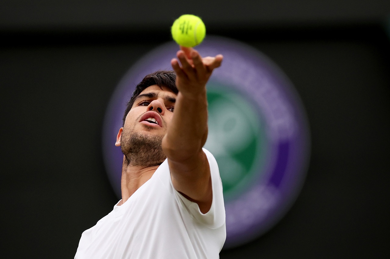 Карлос Алькарас, Уимблдон (фото: Clive Brunskill/Getty Images)