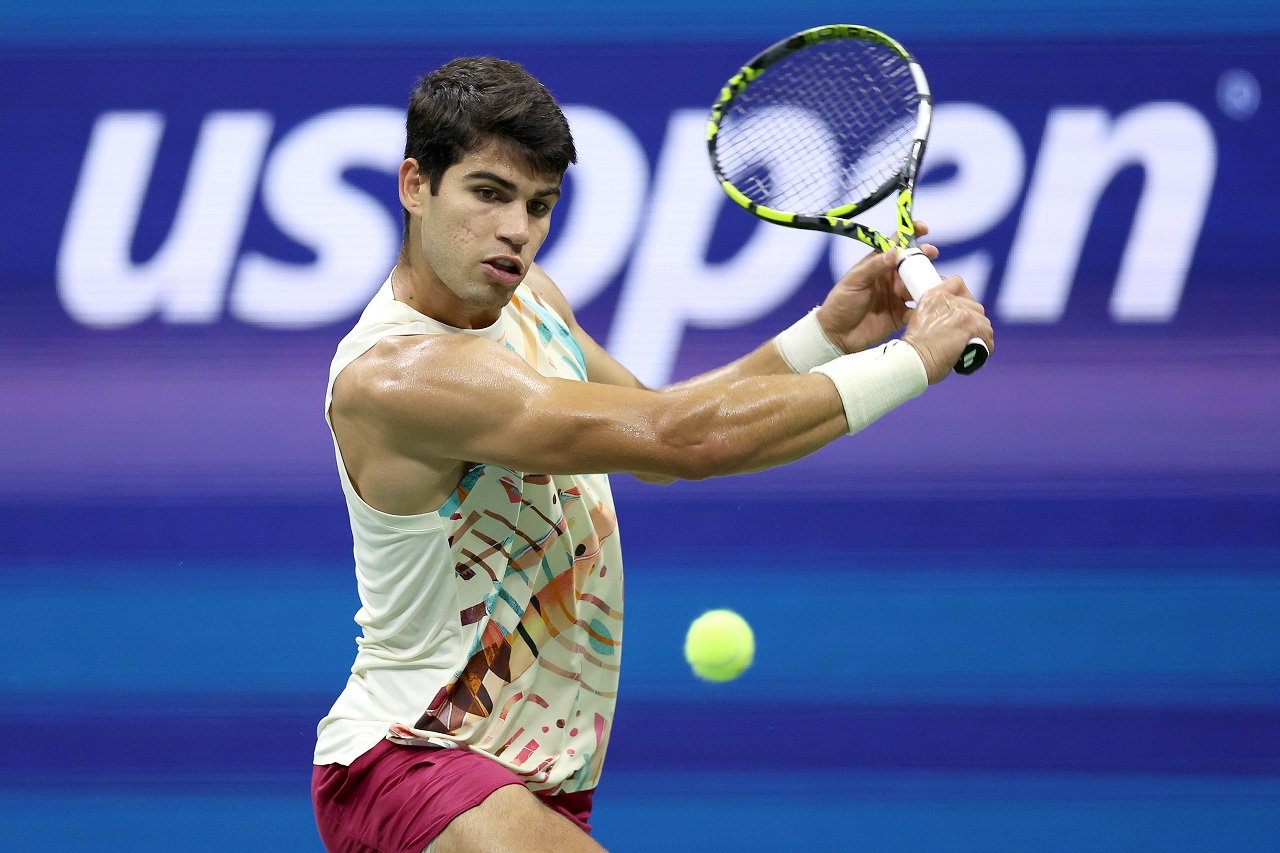 Карлос Алькарас, US Open (фото: Matthew Stockman/Getty Images)