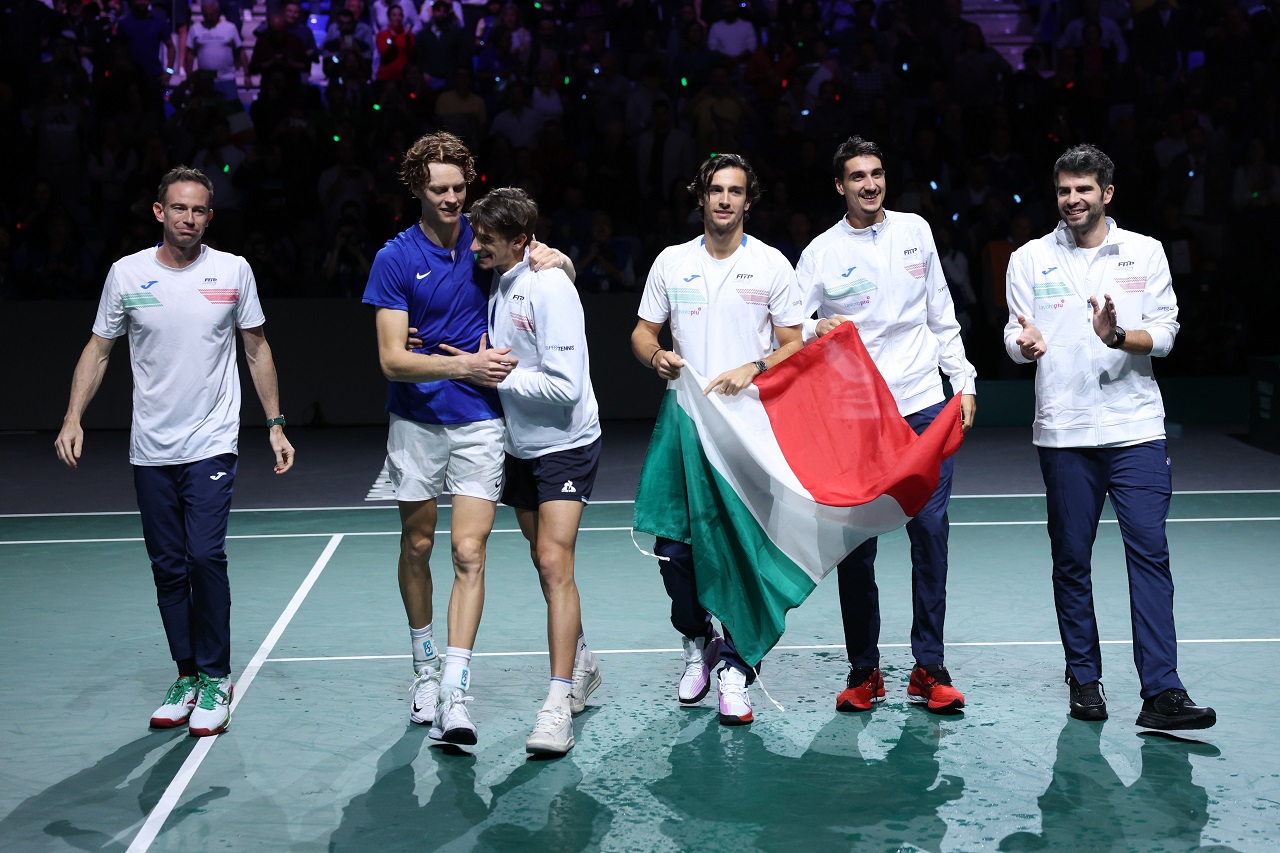 Янник Синнер, Италия, Кубок Дэвиса-2023 (фото: Clive Brunskill/Getty Images for ITF)