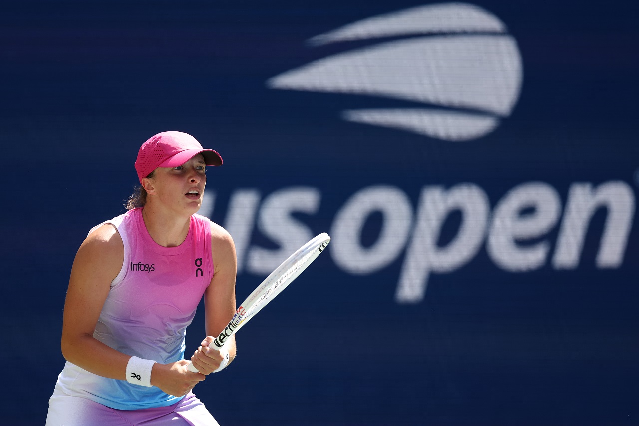 Ига Швентек, US Open (фото: Matthew Stockman/Getty Images)
