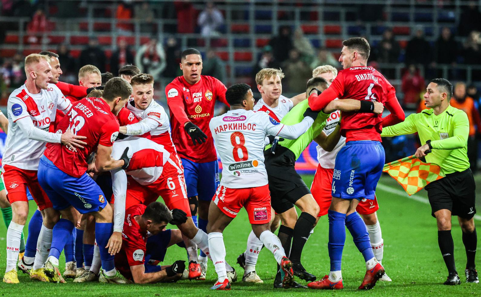 Виллиан Роша ЦСКА - Спартак, 2 ноября 2024 года
