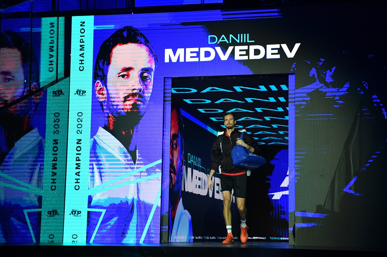 Даниил Медведев, ATP Finals 2024 (фото: Valerio Pennicino/Getty Images)
