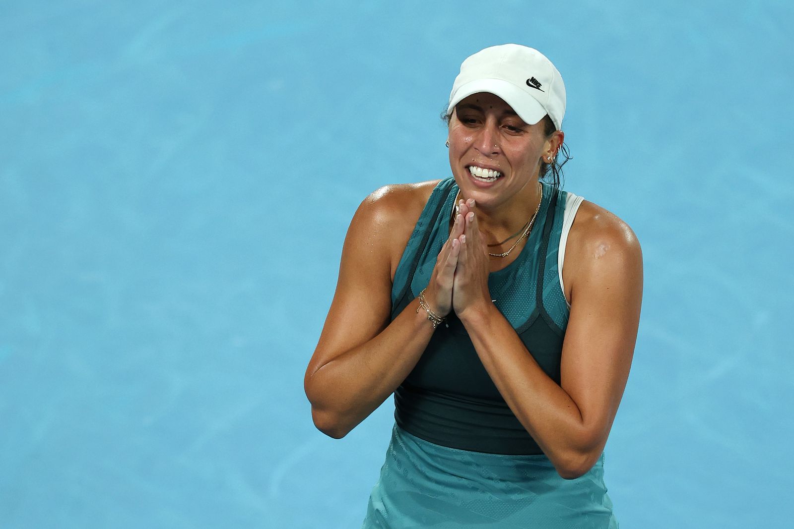 Эмоции Мэдисон Киз после победы над Ариной Соболенко в финале Australian Open в январе 2025 года. Фото: Clive Brunskill/Getty Images
