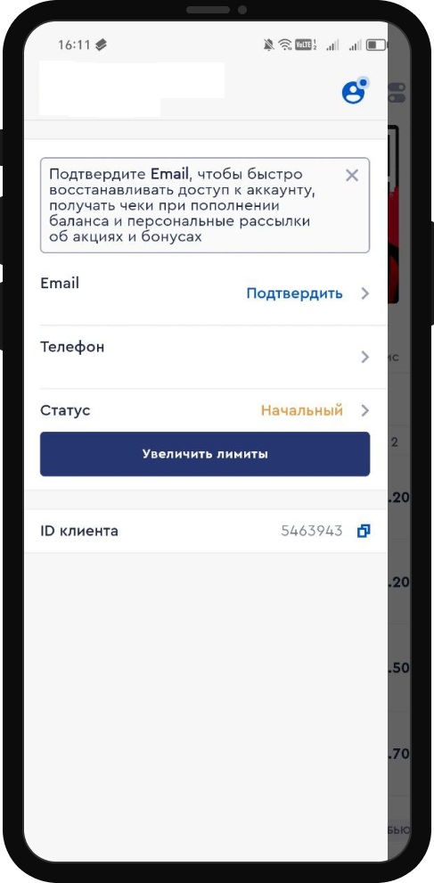 Узнать номер счета в Фонбет