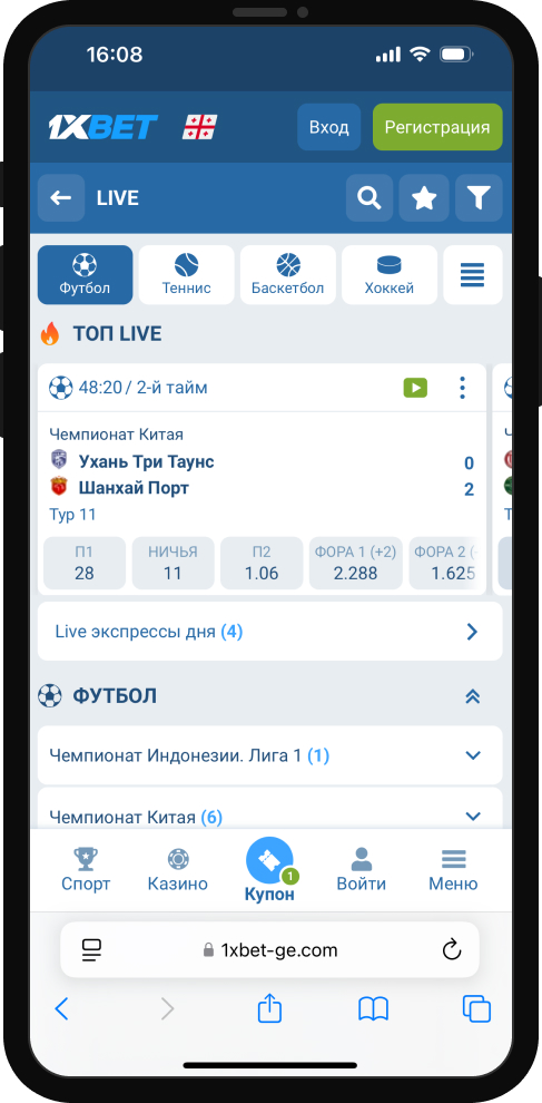 Виды ставок в 1xBet